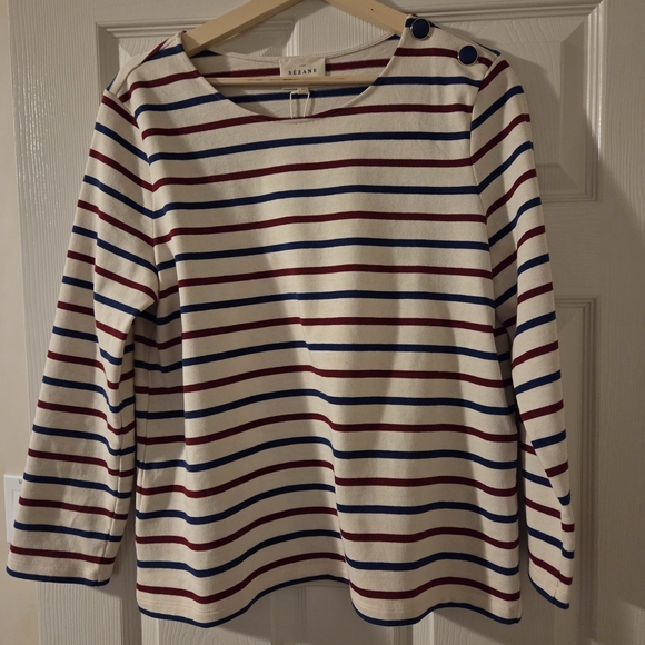 Sezane Tops - Sézane Marinière Colette Top NWT Size M